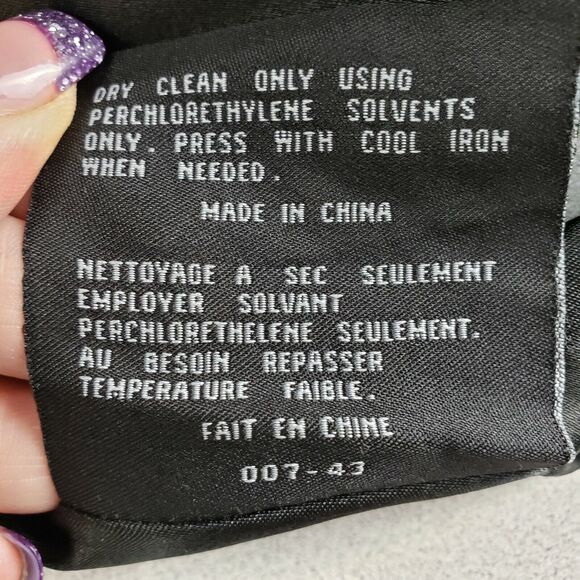 Marc New York Mens Black Nylon Full Zip Long Sleeve Bomber‎ Jacket Size Large - Picture 7 of 8